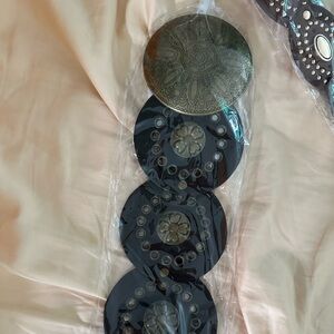 Brown and Gold Decorative Chain Belt